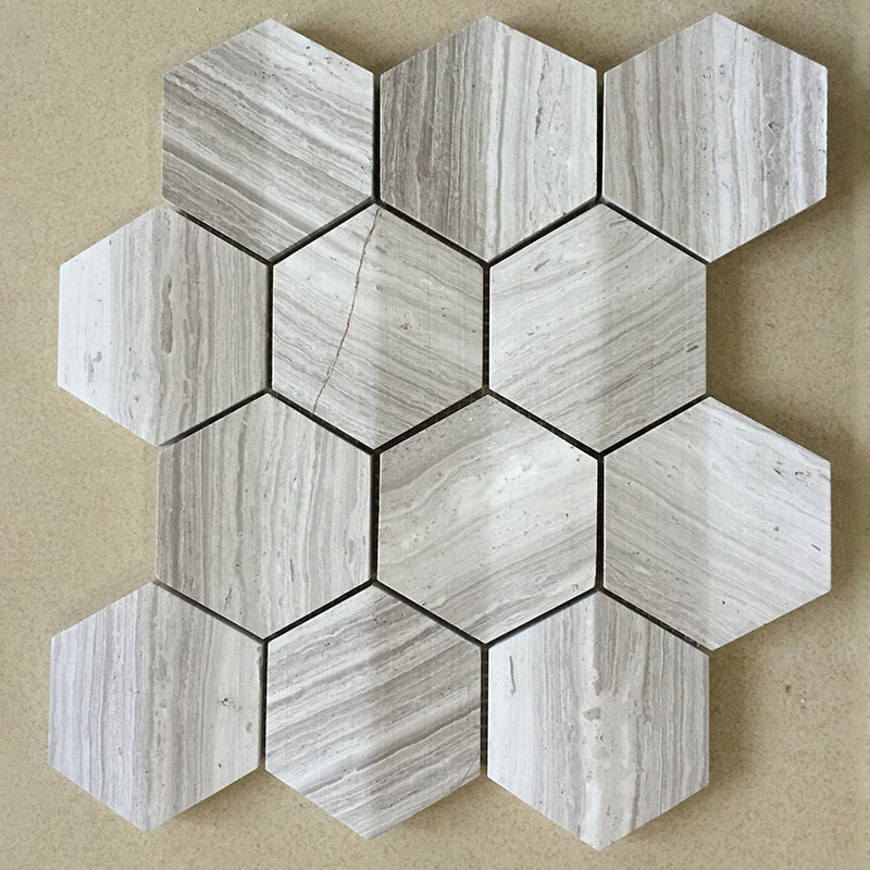 3D mosaics marble hexagon tile